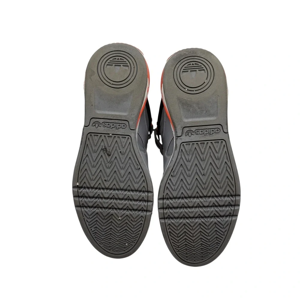 Adidas Originals Roundhouse Mid Gray Orange Black‎ Mens Sneakers Size 9.5